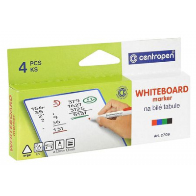 Большое фото товара - Набор маркеров для доски "Доска/Board" 2709/4  1,8мм Centropen, 12-7880. Вариант №1