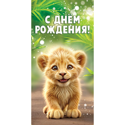 Большое фото товара - 5Д3057 С Днем рождения! (конверт для денег, текст, детский), (АВ-Принт), 13-1007764. Вариант №1
