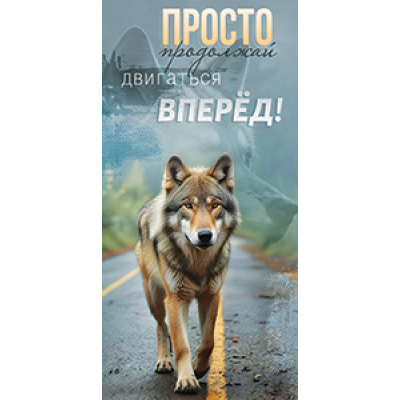 Большое фото товара - 5Д3087 Просто продолжай... (конверт для денег, текст), (АВ-Принт), 13-1007783. Вариант №1