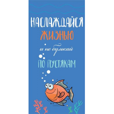 Большое фото товара - 10000071 Наслаждайся жизнью.. (конверт для денег), (Хорошо), 13-1016001. Вариант №1