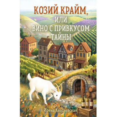 Большое фото товара - УютныйДеревенскийДетектив Квасневская И.В. Козий крайм, или Вино с привкусом тайны (м/ф), (Эксмо, 2026), 7Б, c.192, 13-1026915. Вариант №1