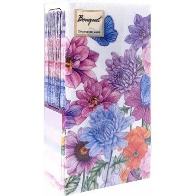 Большое фото товара - Салфетки бумажные Bouquet Original de Luxe. Чудесный букет (33*33см, 1/8, 2-слоя, 20шт.) 25607, (ООО "Русская бумага АЛЛ Продукция"), 13-1029723. Вариант №1