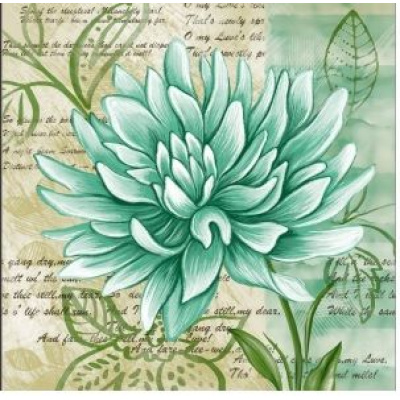 Большое фото товара - Салфетки бумажные Bouquet Home Collection Classic. Прекрасная хризантема (33*33см, 3-слоя, 20шт.) 37929, (ООО "Русская бумага АЛЛ Продукция"), 13-1029754. Вариант №1