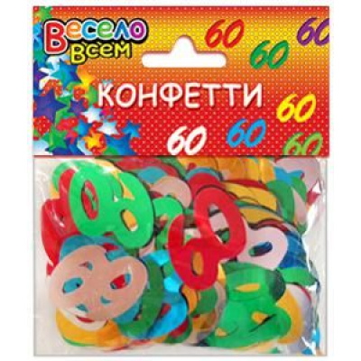 Большое фото товара - CF023 Конфетти 60 (30гр, в ассортименте), (АВ-Принт), 13-600088. Вариант №1