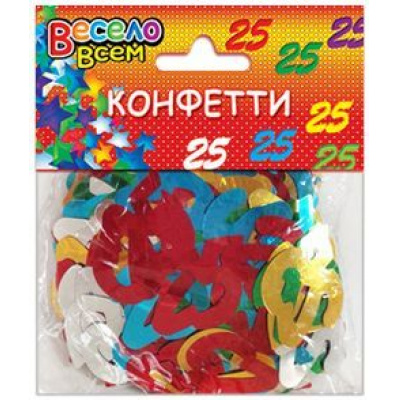 Большое фото товара - CF026 Конфетти 25 цветов (микс), (АВ-Принт), 13-657562. Вариант №1