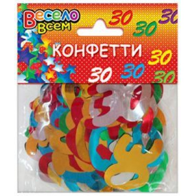 Большое фото товара - CF027 Конфетти 30 цветов (микс), (АВ-Принт), 13-730297. Вариант №1