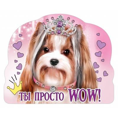 Большое фото товара - 152000563 Виниловый магнит "Ты просто wow!" (вырубка), (Хорошо), 13-865930. Вариант №1