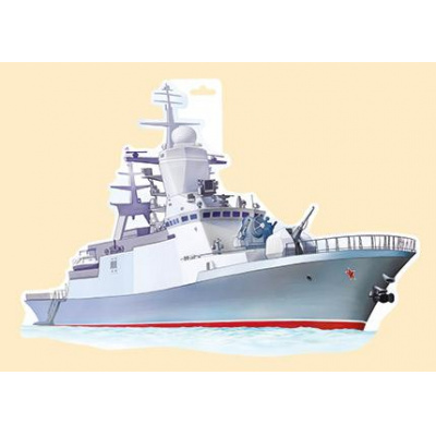 Большое фото товара - 6489100 ЭлементДляОформления "Корабль" (А3, вырубка), (ИмперияПоздр), 13-895025. Вариант №1
