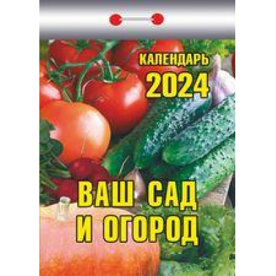 Большое фото товара - КалендарьОтрывной 2024 Ваш сад и огород, (Кострома, 2023), Обл, c.391, 13-936731. Вариант №1