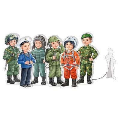 Большое фото товара - 6496100 НаборЭлементовДляОформления "Мы-гордость страны!" (6шт., вырубка, настольный), (ИмперияПоздр), 13-957249. Вариант №1