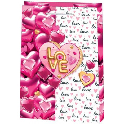 Большое фото товара - Пакет Бумажный 22*31 (L) Love 104014043, (МирОткр), 13-983394. Вариант №1