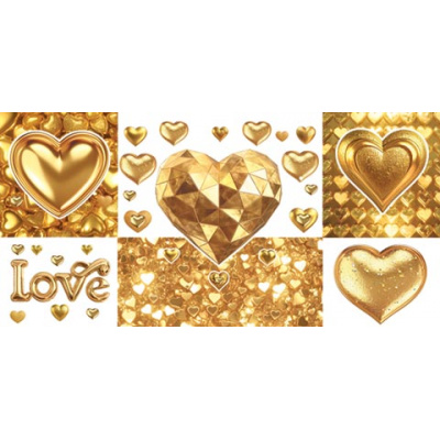 Большое фото товара - 21614039 LOVE (конверт для денег, блестки), (МирОткр), 13-986142. Вариант №1